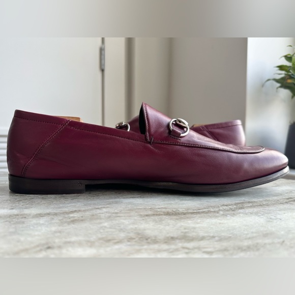 GUCCI BRIXTON Horsebit Leather Loafer Burgundy Maroon 12/ 12.5 1953 Red JORDAAN main image 6